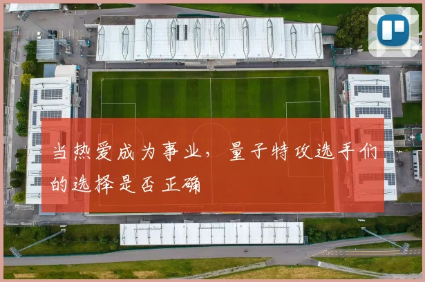 当热爱成为事业,量子特攻选手们的选择是否正确